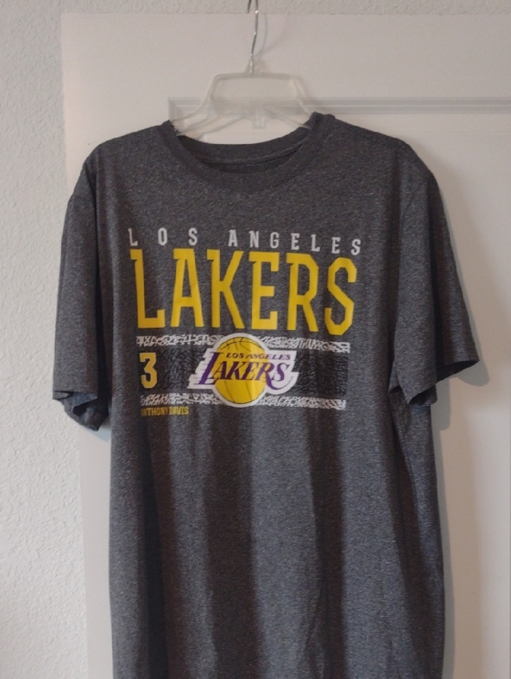 Los Angeles Lakers Gray Graphic Tee Euc